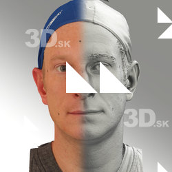 3D head scan of neutral emotion - Marcel