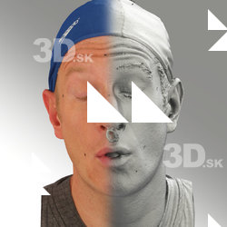3D head scan of O phoneme - Marcel