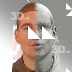 3D head scan of O phoneme - Petr