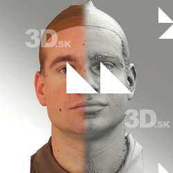 3D head scan of neutral emotion - Petr