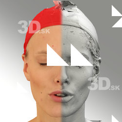 3D head scan of O phoneme - Dana