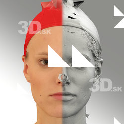 3D head scan of neutral emotion - Dana