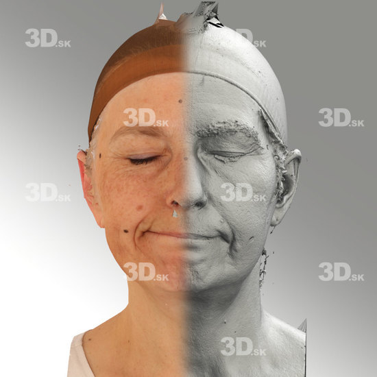 Head Emotions Woman White Average 3D Phonemes And Emotions