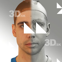 3D head scan of neutral emotion - Jiri