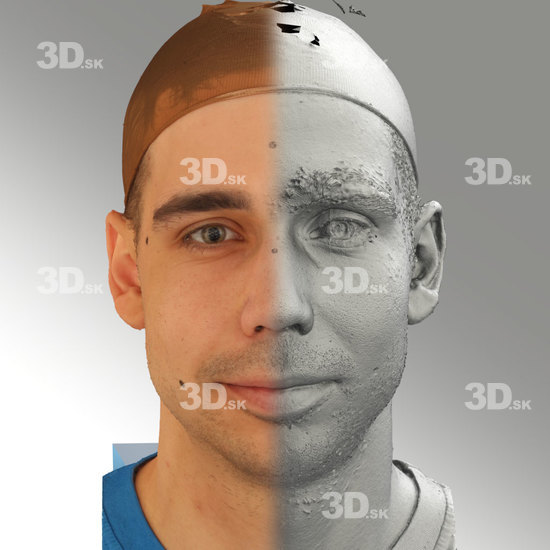 Head Emotions Man White 3D Phonemes And Emotions