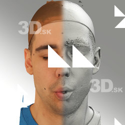 3D head scan of O phoneme - Jiri
