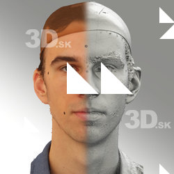 3D head scan of neutral emotion - Kuba