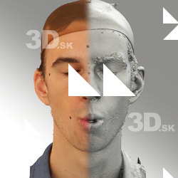 3D head scan of O phoneme - Kuba