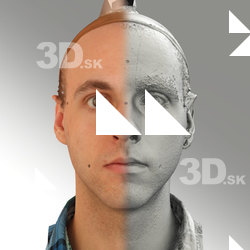 3D head scan of neutral emotion - Lukas