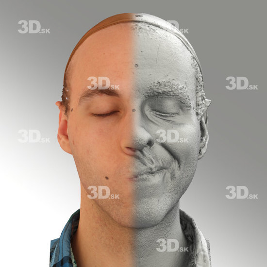 Head Emotions Man White Average 3D Phonemes And Emotions