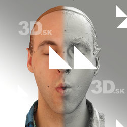 3D head scan of O phoneme - Lukas