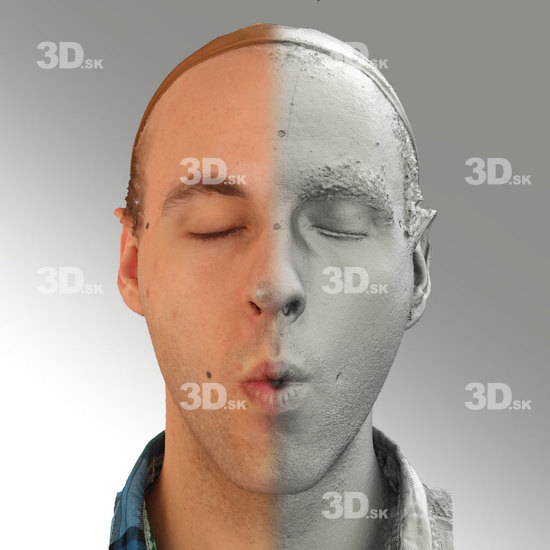 Head Phonemes Man White Average 3D Phonemes And Emotions