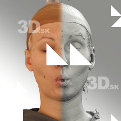 3D head scan of O phoneme - Iva