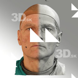 3D head scan of neutral emotion - Zdenek