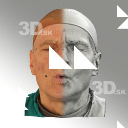 3D head scan of O phoneme - Zdenek