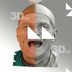 3D head scan of smiling emotion - Zdenek
