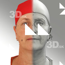 3D head scan of neutral emotion - Jana