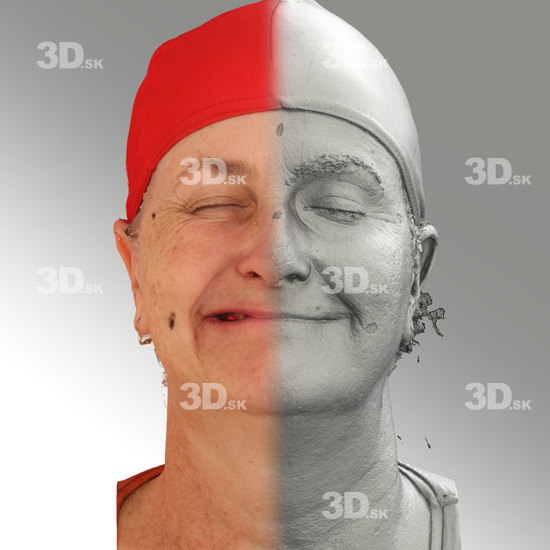 Head Emotions Woman White Average 3D Phonemes And Emotions