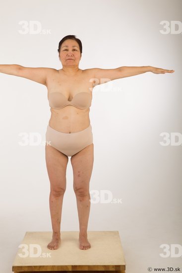 Whole body nude modeling t pose of Gwendolyn