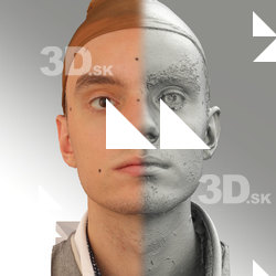 3D head scan of neutral emotion - Lukas