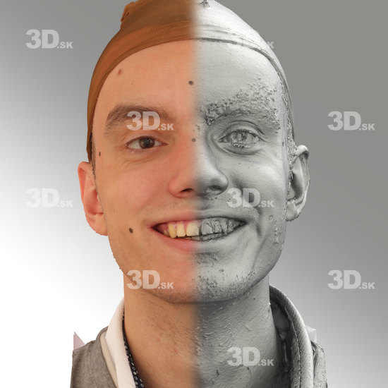 Head Emotions Man White Average 3D Phonemes And Emotions