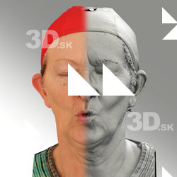 3D head scan of O phoneme - Maria