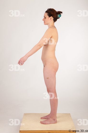 Woman White Nude Chubby Studio photo references