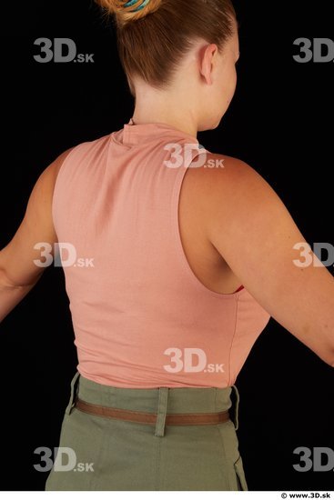 Woman White Slim Female Studio Poses