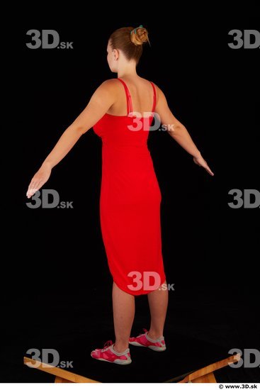 Woman White Slim Female Studio Poses