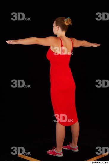 Woman White Slim Female Studio Poses