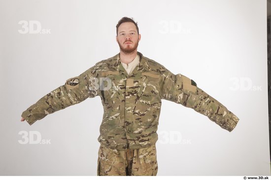 Soldier in American Army Military Uniform