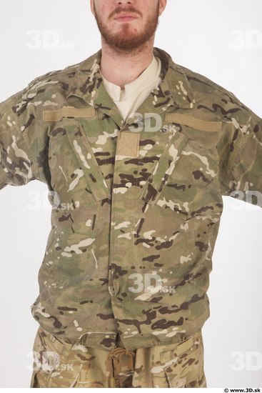 Soldier in American Army Military Uniform