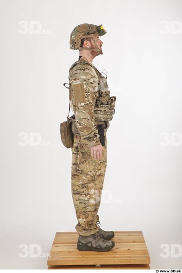 Soldier in American Army Military Uniform