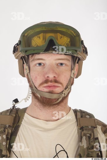 Soldier in American Army Military Uniform