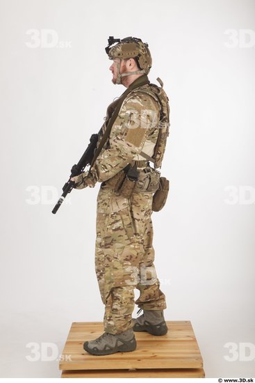 Soldier in American Army Military Uniform