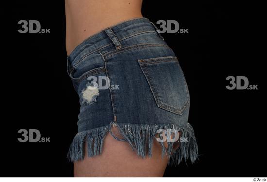Hips Woman Casual Shorts Slim Studio photo references