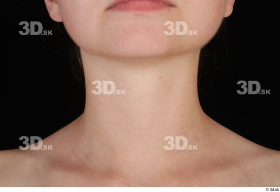 Neck Woman Slim Studio photo references