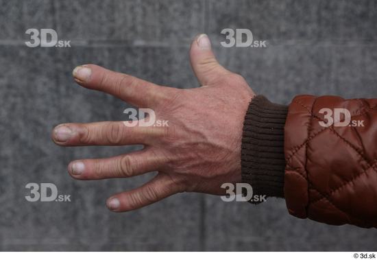 Hand Man White Casual Slim Street photo references