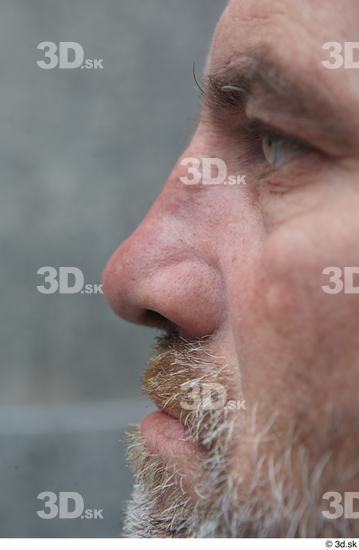 Nose Man White Casual Slim Street photo references