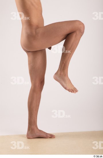 Leg Man White Nude Slim Studio photo references