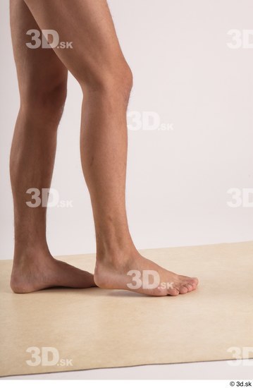 Calf Man White Nude Slim Studio photo references