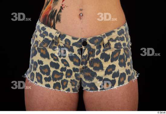 Hips Woman Shorts Slim Leopard