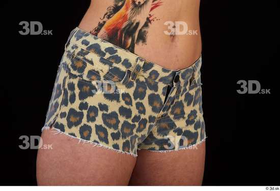 Hips Woman Shorts Slim Leopard