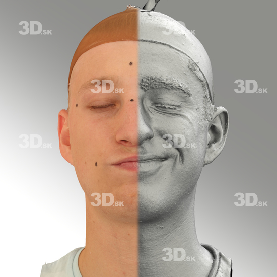 Head Man White 3D Scans