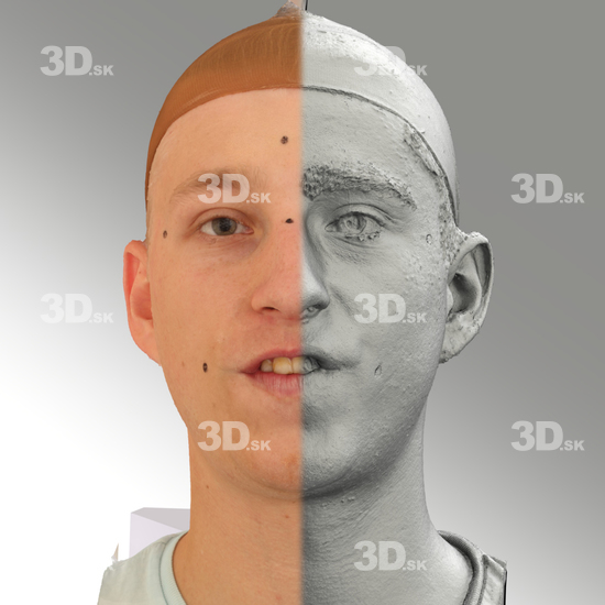 Head Man White 3D Scans