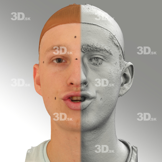 Head Man White 3D Scans