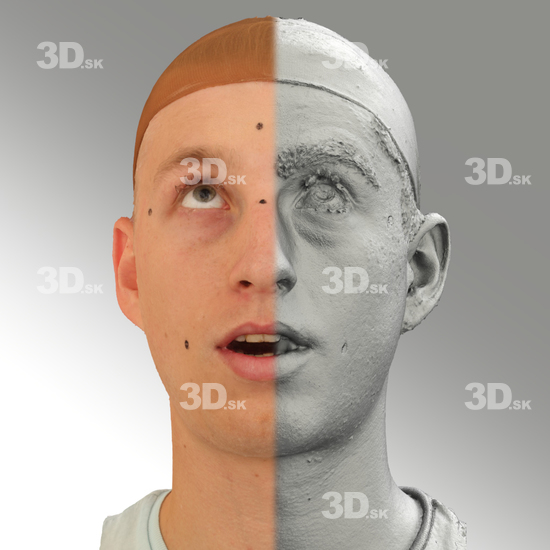 Head Man White 3D Scans