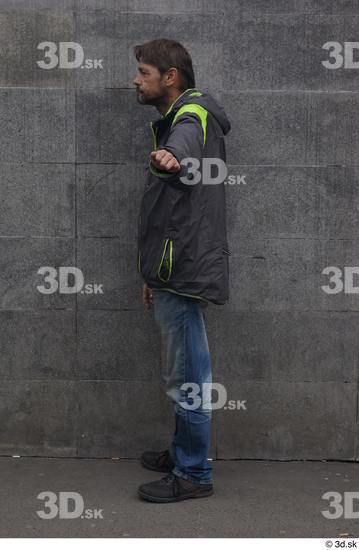 Whole Body Man T poses White Casual Slim Standing Street photo references