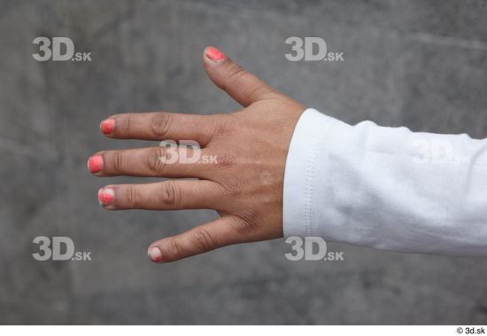 Hand Woman White Casual Average Street photo references