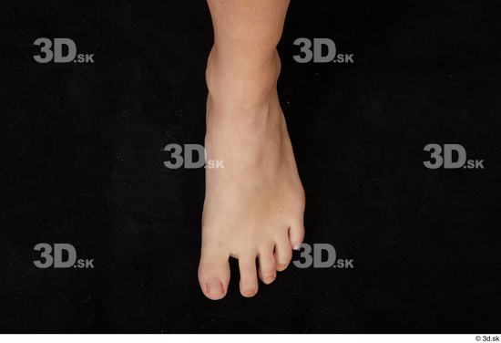 Foot Woman White Nude Slim Studio photo references